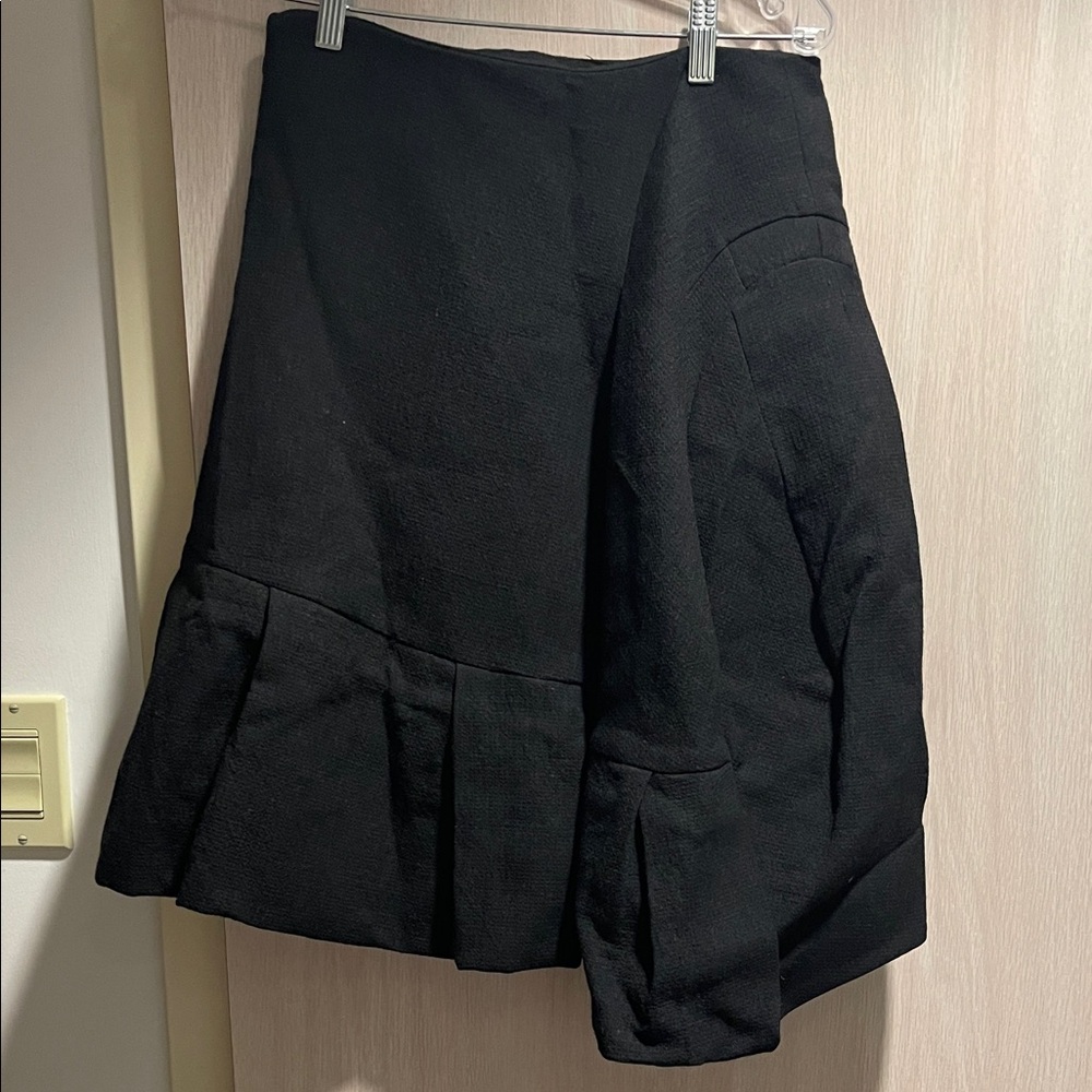 Marni black asymmetrical winter skirt